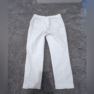 Talbots Tie Ankle White Chinos, 14